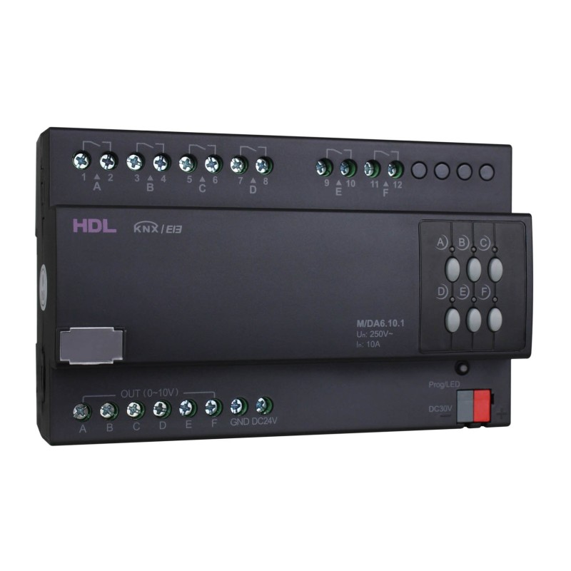 6CH 10A Ballast Dimming Actuator