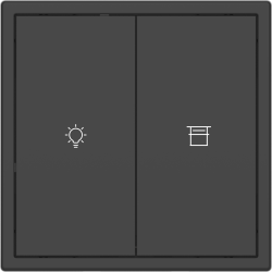 Tile Series 2 button smart panel 2.1 - Ash Gray