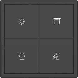 Tile Series 4 button smart panel 2.1 - Ash Gray
