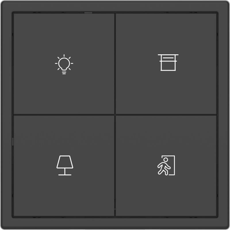 Tile Series 4 button smart panel 2.1 - Ash Gray