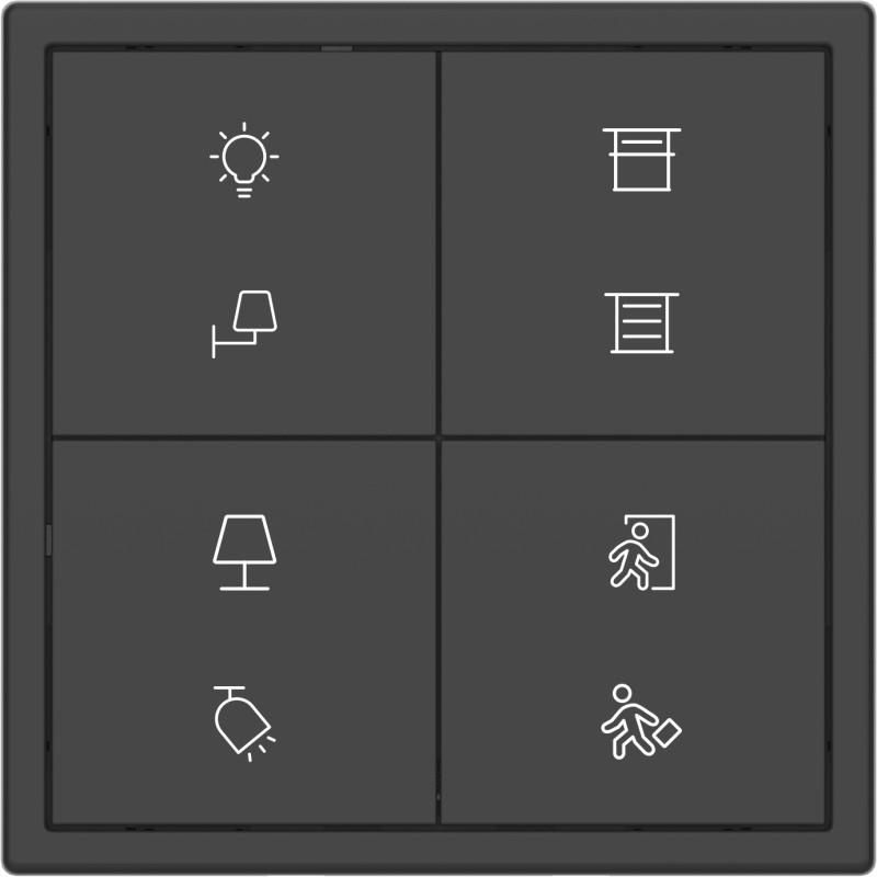 Tile Series 8 button smart panel 2.1 - Ash Gray