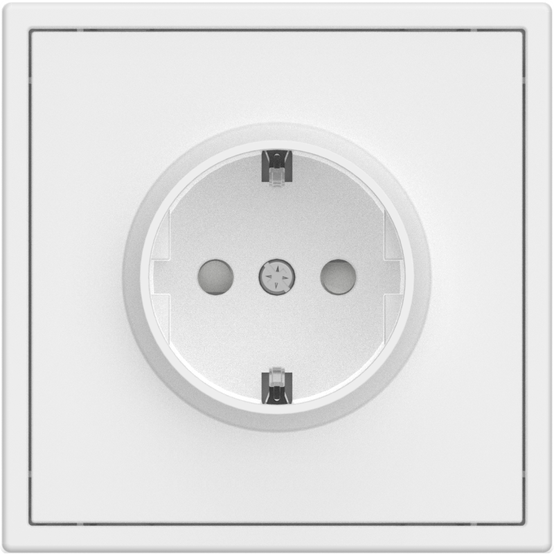 Tile Series EU Socket 2.1 - Ivory White