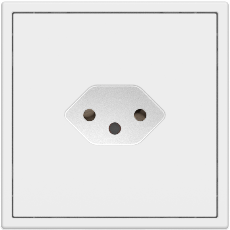 Tile Series Svizzera Socket 2.1 - Ivory White