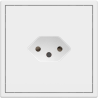 Tile Series Svizzera Socket 2.1 - Ivory White