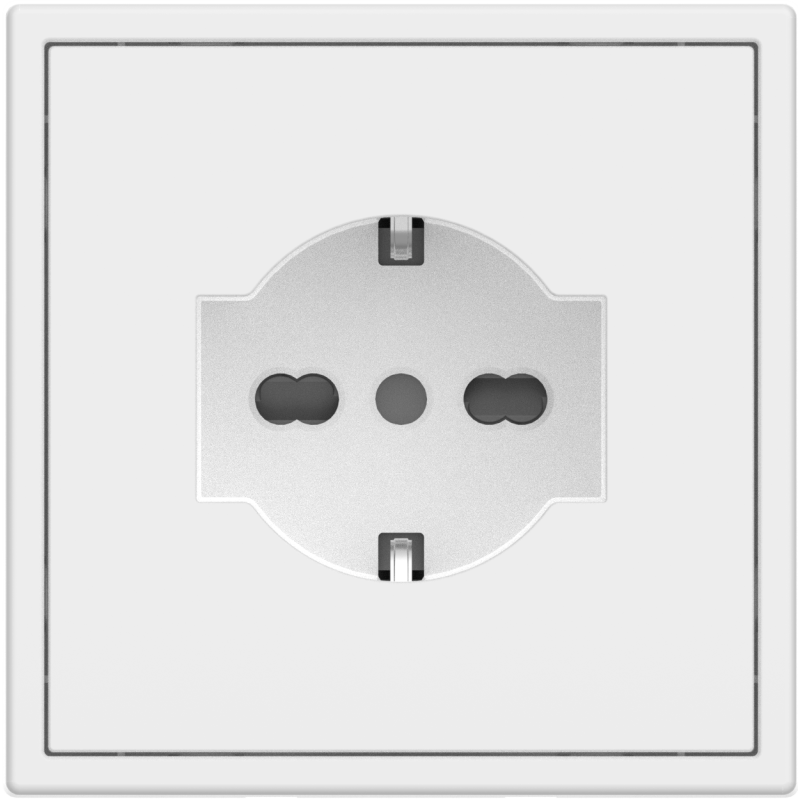 Tile Series ltaly Socket 2.1 - Ivory White