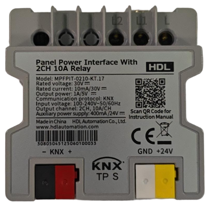 Panel Power Interface With 2CH 10A Relay