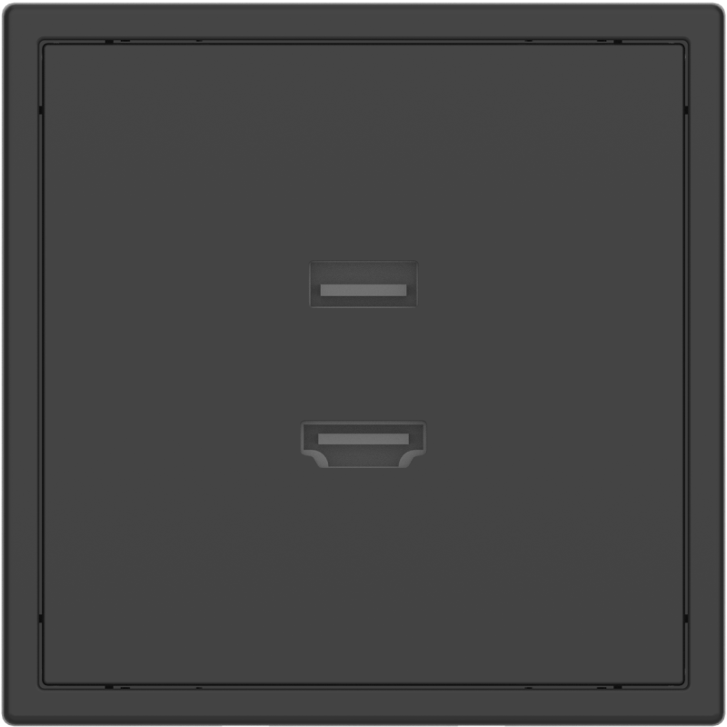 Tile Series HDMI and USB Outlet 2.1 - Ash Gray