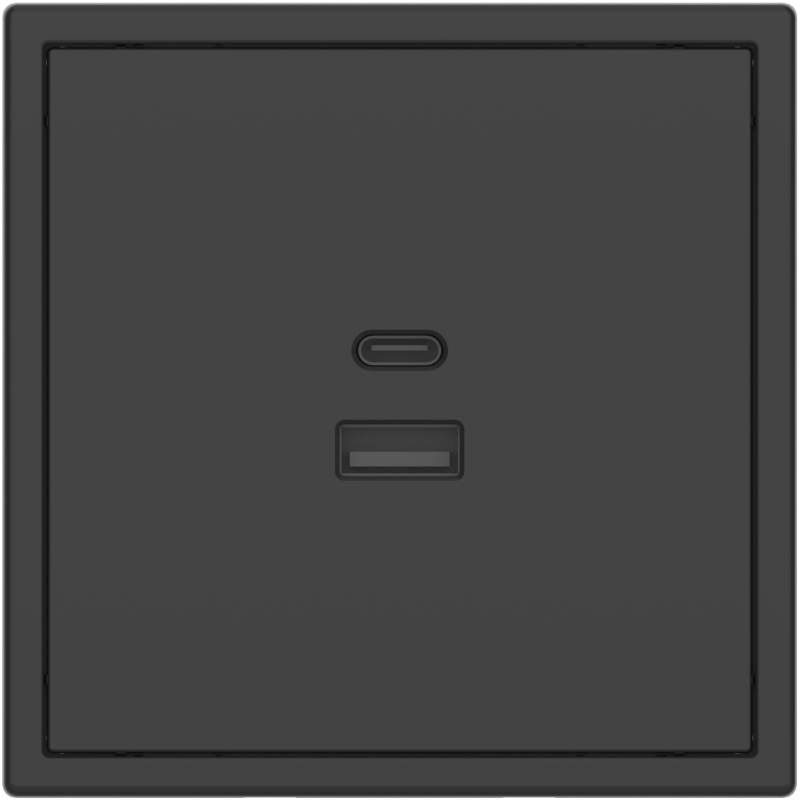 Tile Series USB and Type-C Outlet 2.1 - Ash Gray