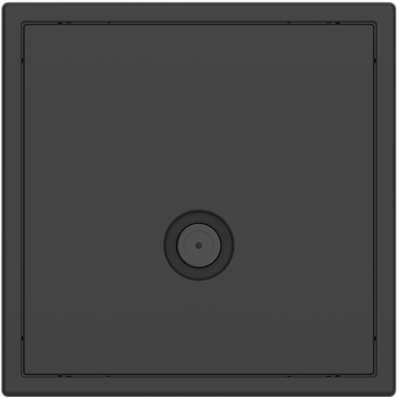 Tile Series 1 Port Coax Cable TV-F-Type Wall Outlet 2.1 - Ash Gray