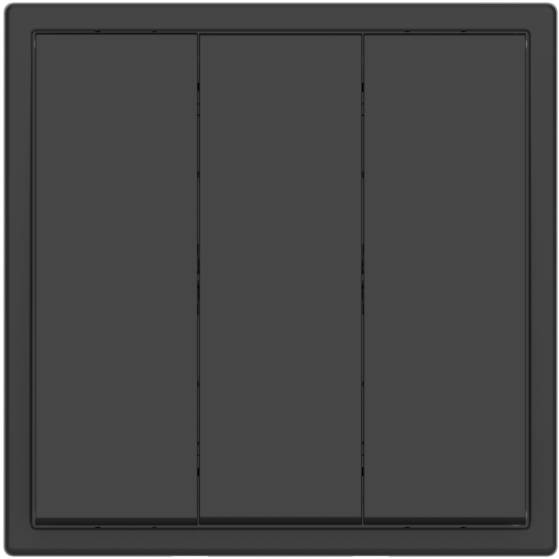 Tile Series 3 Button Rocker Switch 2.1 - Ash Gray