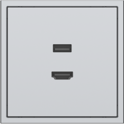 Tile Series HDMI and USB Outlet 2.1 - Space Gray