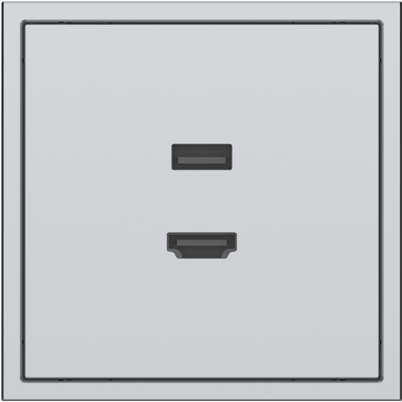 Tile Series HDMI and USB Outlet 2.1 - Space Gray