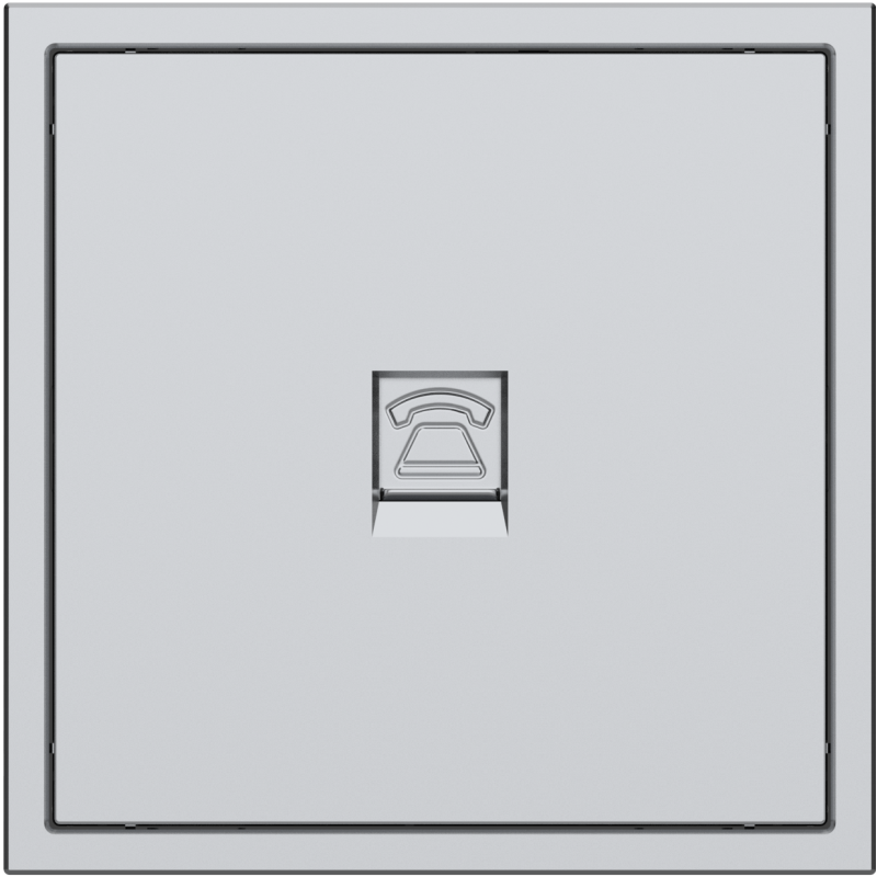 Tile Series 1 Port Telephone Wall Jack 2.1 - Space Gray