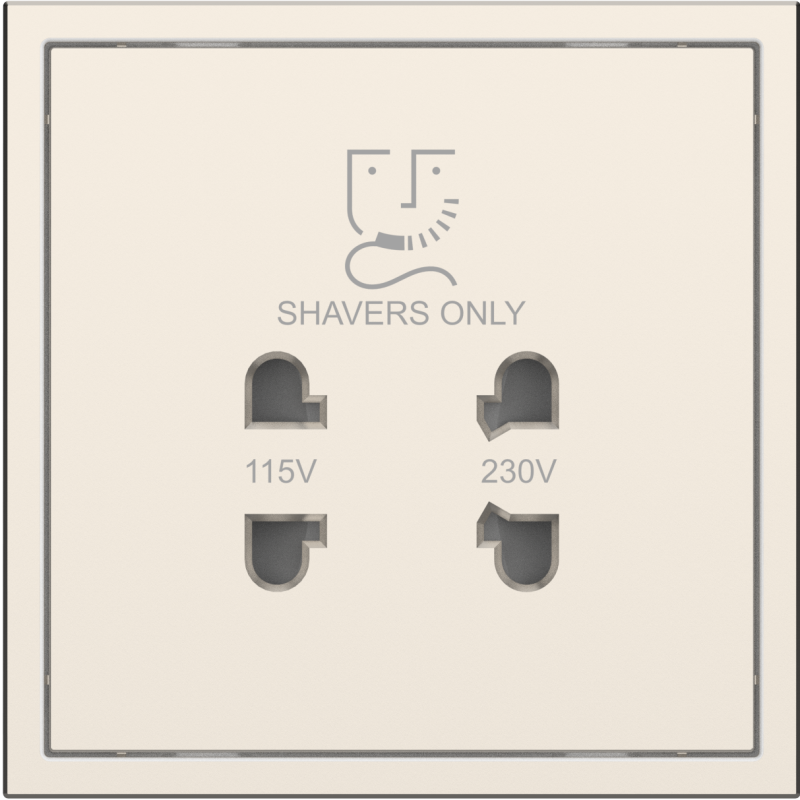 Tile Series Shaver Socket 2.1 - Champagne Gold