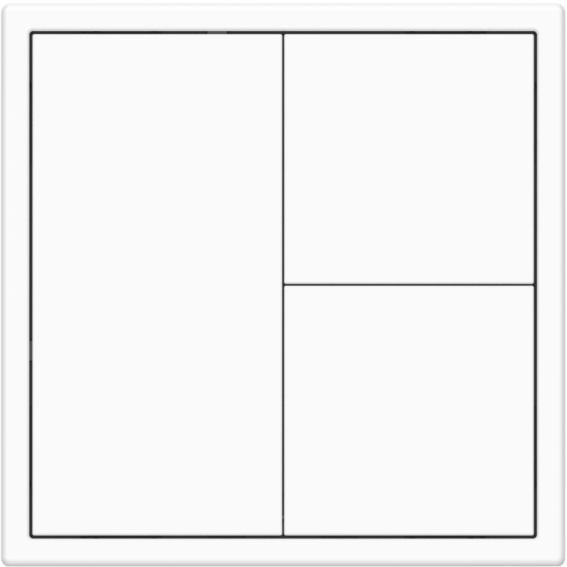 Tile Series 3 button smart panel 2.1 - Ivory White