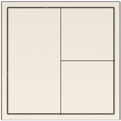 Tile Series 3 button smart panel 2.1 - Champagne Gold