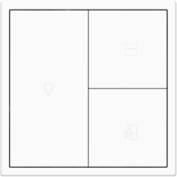Tile Series 3 button smart panel 2.1 - Ivory White