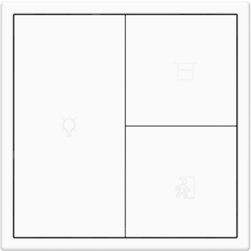 Tile Series 3 button smart panel 2.1 - Ivory White