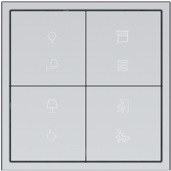 Tile Series 8 button smart panel 2.1 - Space Gray