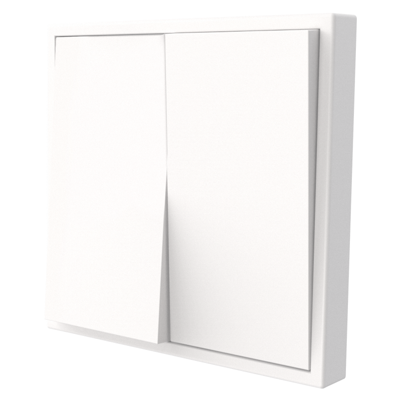 Tile Series 2 Button Momentary Switch 2.1 - Ivory White