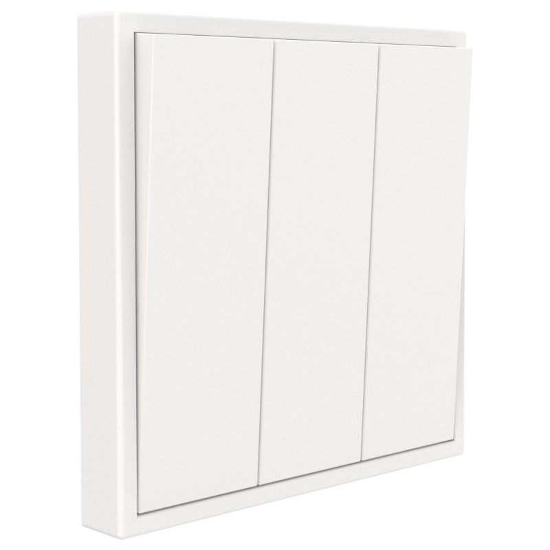 Tile Series 3 Button Momentary Switch 2.1 - Ivory White