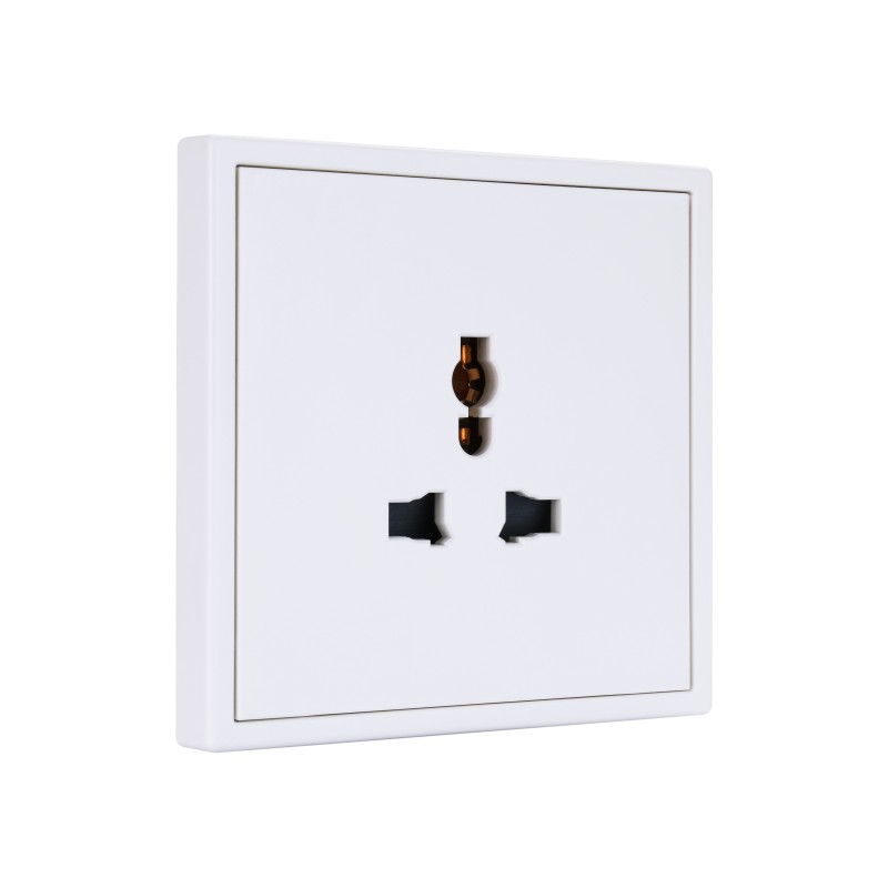 Tile Series Universal Socket 2.1 - Ivory White