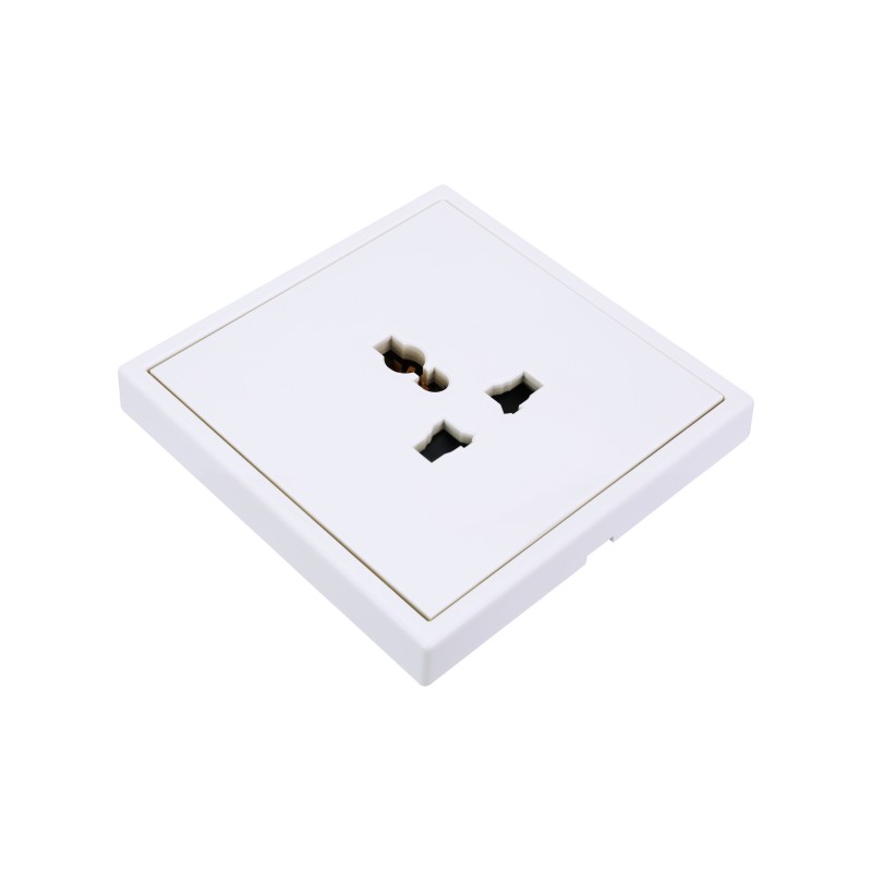 Tile Series Universal Socket 2.1 - Ivory White