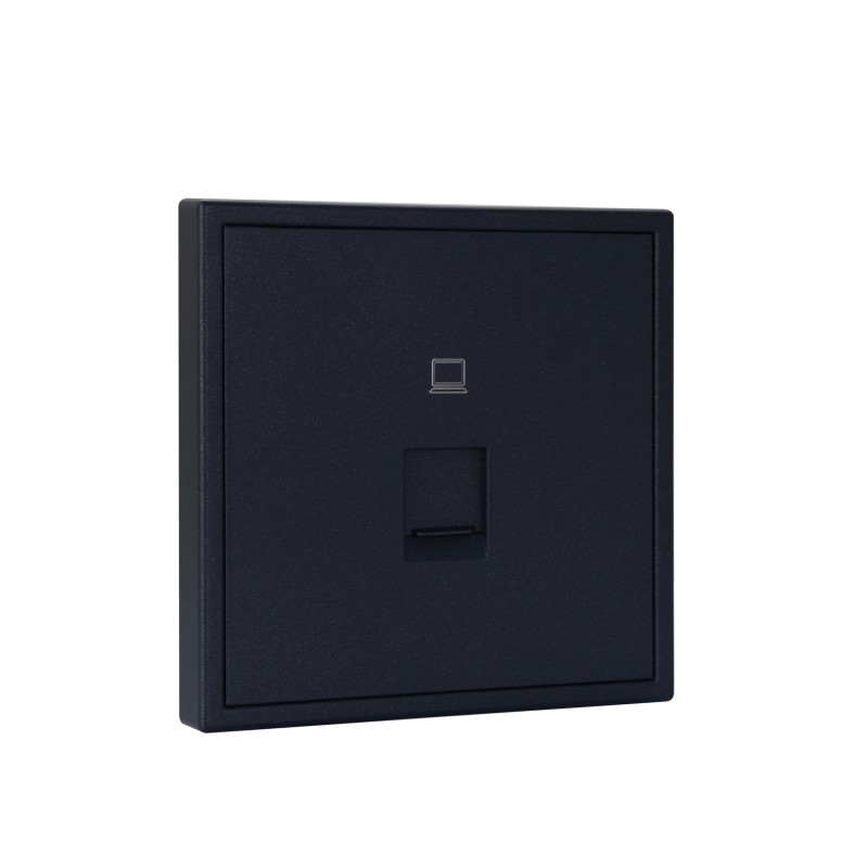 Tile Series 1 Port Ethernet Wall Outlet 2.1 - Ash Gray