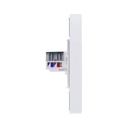 Tile Series 1 Port Ethernet Wall Outlet 2.1 - Ivory White