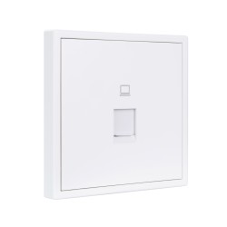 Tile Series 1 Port Ethernet Wall Outlet 2.1 - Ivory White