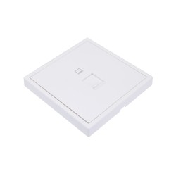 Tile Series 1 Port Ethernet Wall Outlet 2.1 - Ivory White