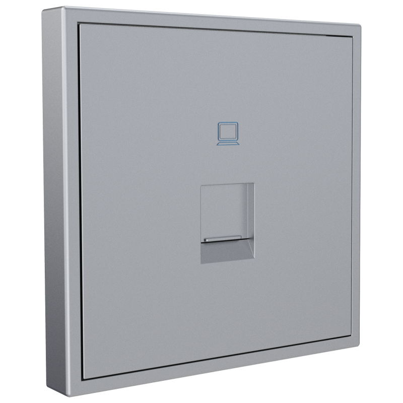 Tile Series 1 Port Ethernet Wall Outlet 2.1 - Space Gray