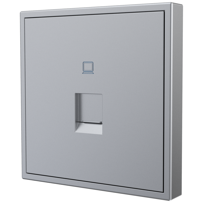 Tile Series 1 Port Ethernet Wall Outlet 2.1 - Space Gray