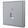 Tile Series 1 Port Ethernet Wall Outlet 2.1 - Space Gray