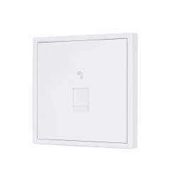 Tile Series 1 Port Telephone Wall Jack 2.1 - Ivory White