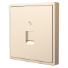 Tile Series 1 Port Telephone Wall Jack 2.1 - Champagne Gold