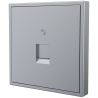 Tile Series 1 Port Telephone Wall Jack 2.1 - Space Gray