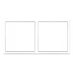 Tile Series 2 Gang Panel Frame 2.1 - Ivory White