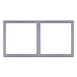 Tile Series 2 Gang Panel Frame 2.1 - Space Gray