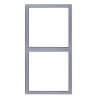 Tile Series 2 Gang Panel Frame 2.1 Vertical Metal - Space gray
