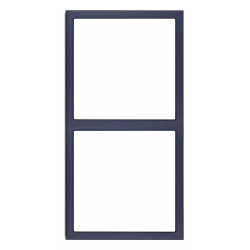 Tile Series 2 Gang Panel Frame 2.1 Vertical - Ash Gray