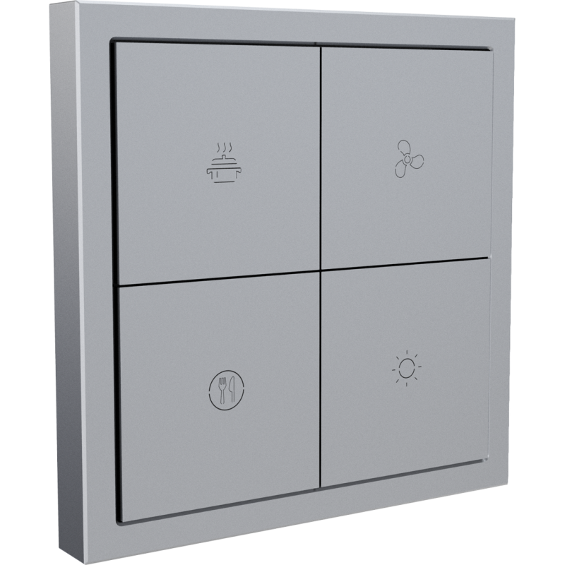 Tile Series 4 button smart panel 2.1 Metal - Space Gray