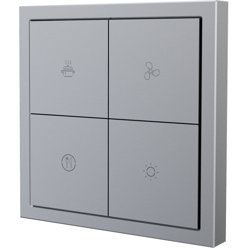 Tile Series 4 button smart panel 2.1 - Space Gray