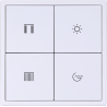Tile Series 4 button smart panel 2.1 - Ivory White