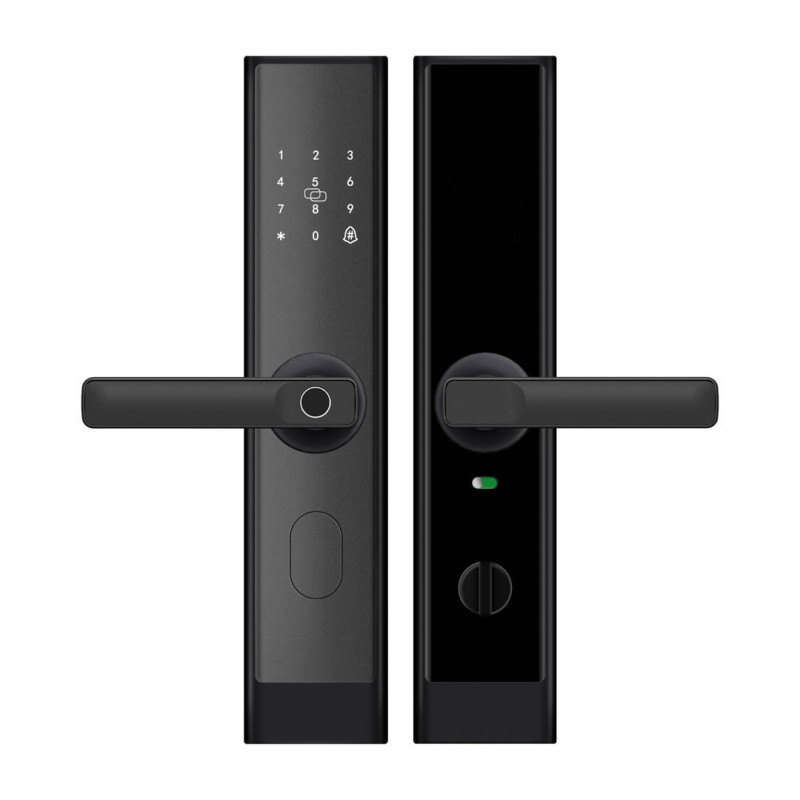 Fingerprint Smart Door Lock, with  Reinforced lock body   (Black)