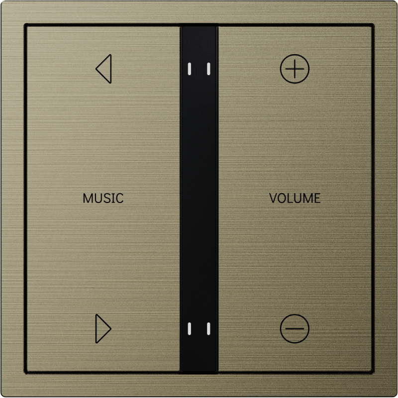 Xelent Series 4 button smart panel Brushed Aluminum - Antique Bronze