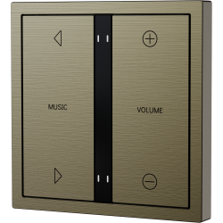 Xelent Series 4 button smart panel Brushed Aluminum - Antique Bronze
