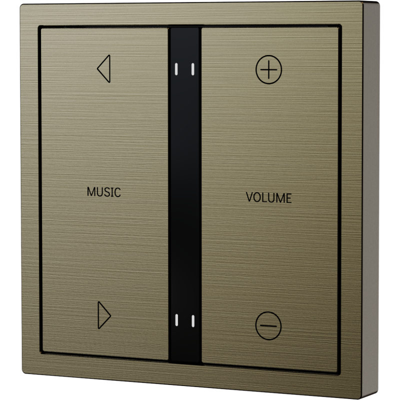 Xelent Series 4 button smart panel Brushed Aluminum - Antique Bronze