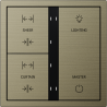 Xelent Series 6 button smart panel Brushed Aluminum - Antique Bronze