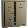 Xelent Series 6 button smart panel Brushed Aluminum - Antique Bronze